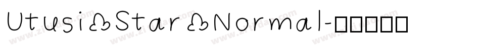 Utusi Star Normal字体转换